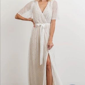 Baltic Born NWT Grace Sparkle Dress in White